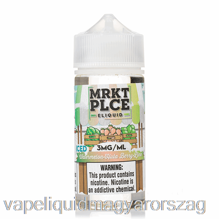 Jeges Görögdinnye Hulaberry Lime - Mrkt Plce - 100 Ml 3 Mg Vape E Cigi